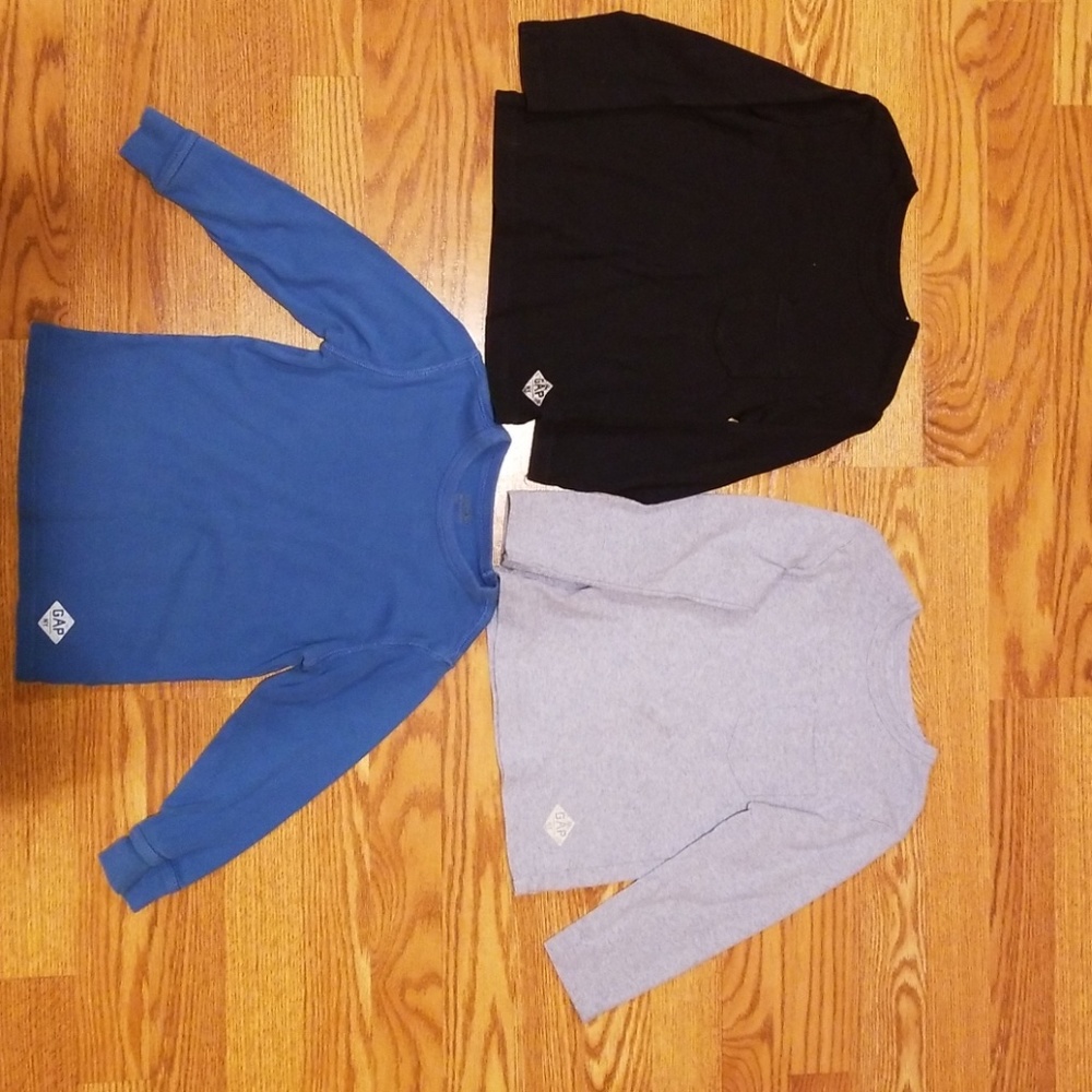 3 long sleeve Gap shirts